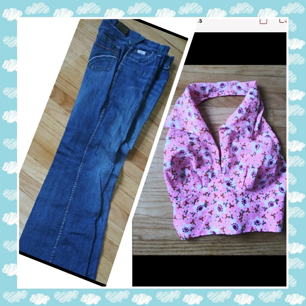 Bundle-Women's Phat Jeans with free halter top